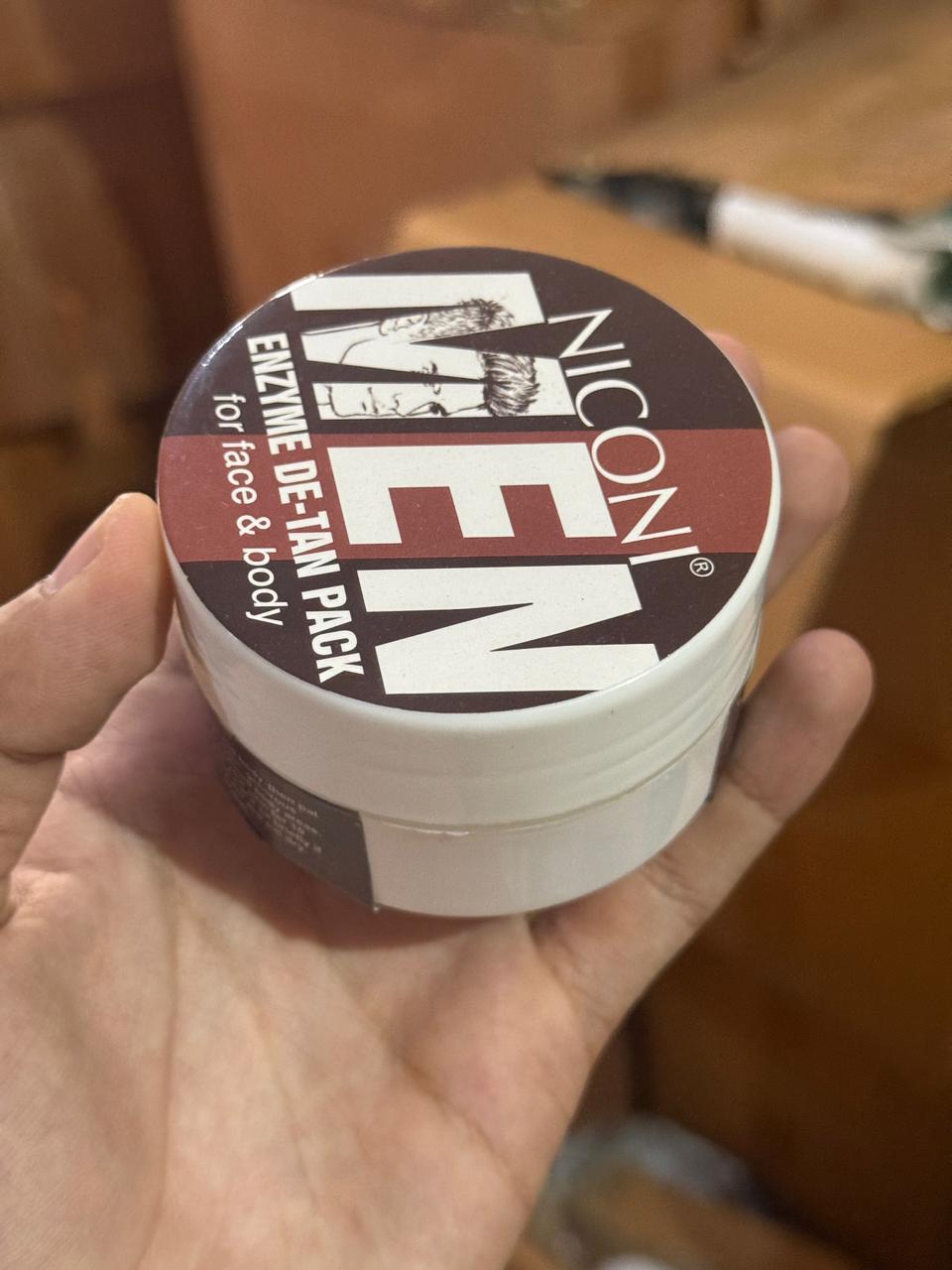 Niconi Men Enzyme De-Tan Cream | Tan Removal, Brightening & Deep Cleansing for Men | 100ml (Copy)